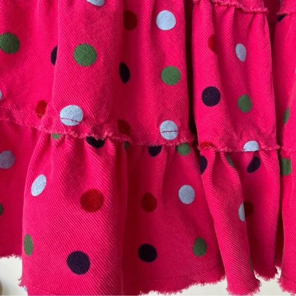•Mini Boden• Tiered Corduroy Dotted Skirt - Size 9-10 - Picture 3 of 8